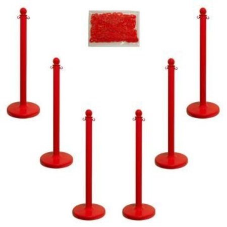 ACCUFORM MEDIUM DUTY STANCHION POSTS COLOR PRC209RD PRC209RD